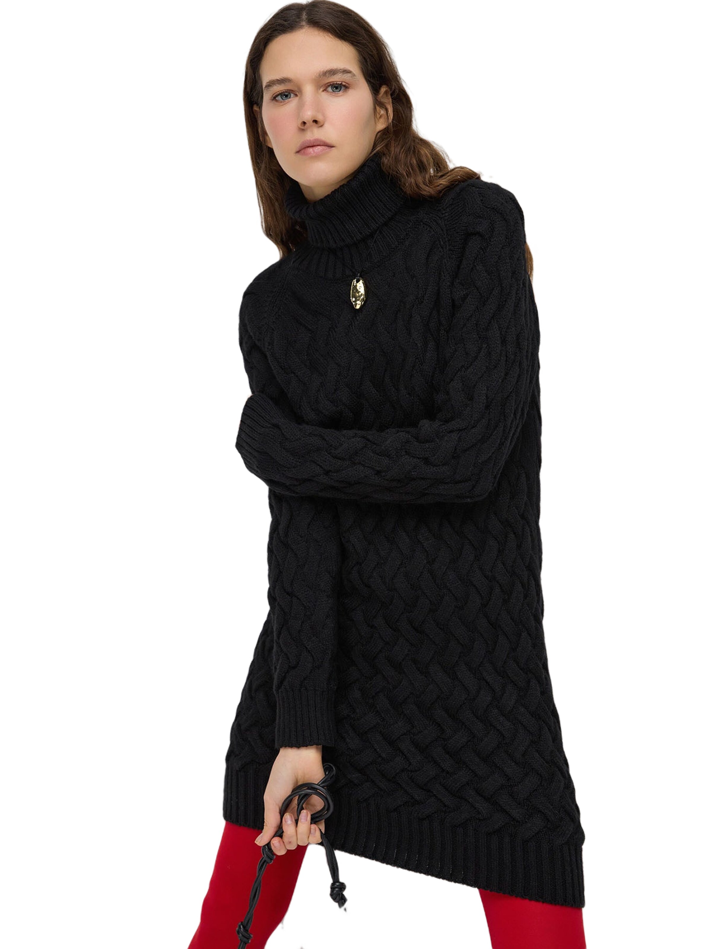 No Matter What Kleid in Schwarz: Vorderseite