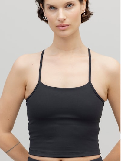 Hey Honey Sports Bra 'Longline Unicolor' in Black, Item view