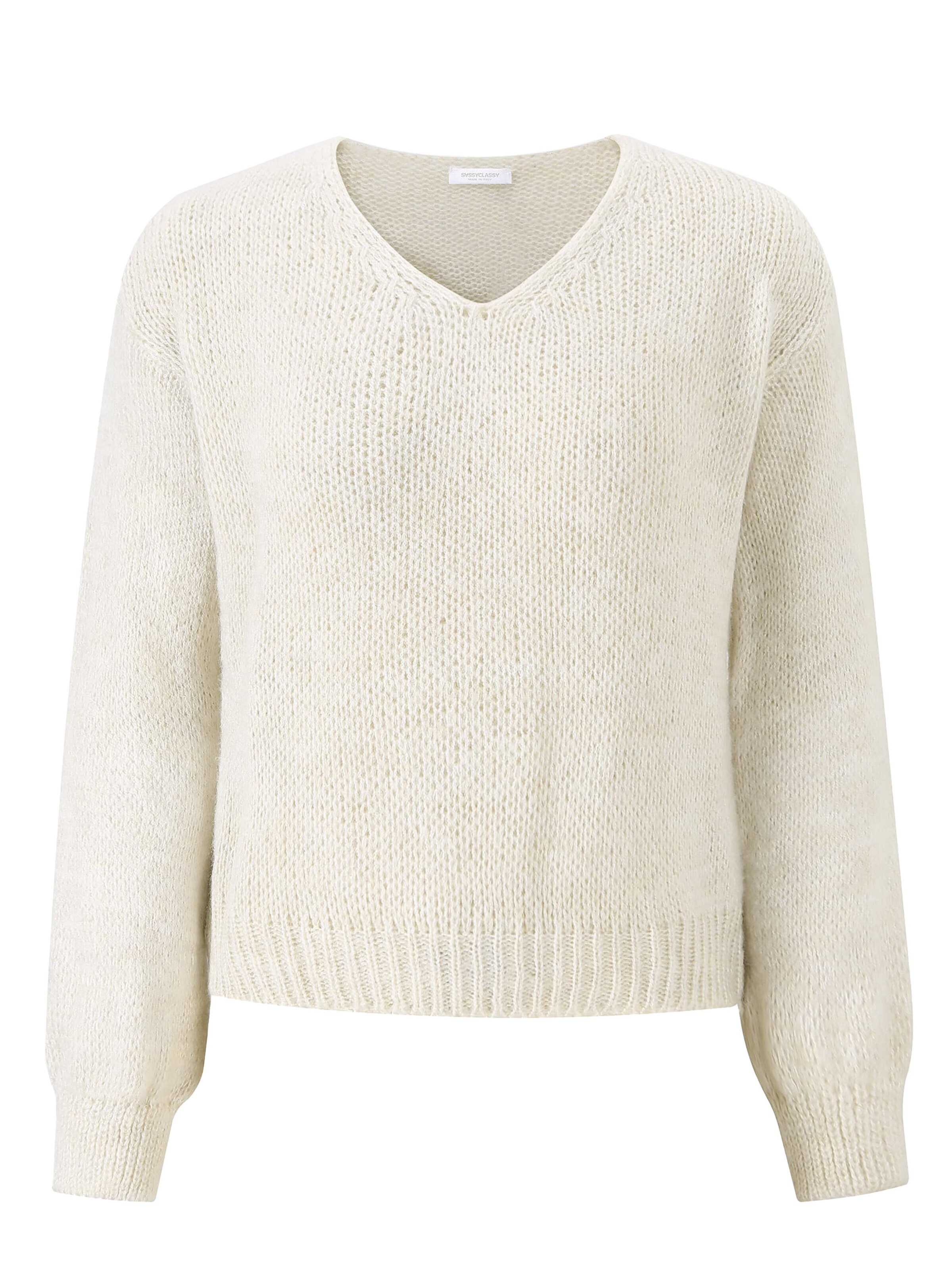 SASSYCLASSY Oversized sweater in Beige: front