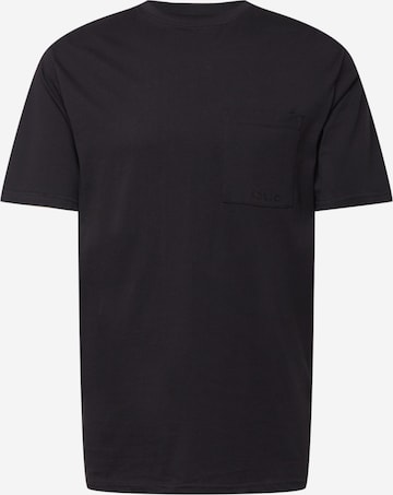 T-Shirt !Solid en noir : devant