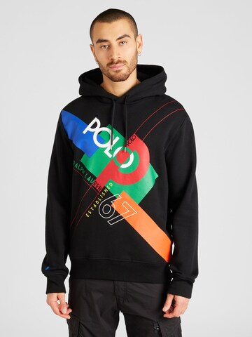 Polo Ralph Lauren Sweatshirt in Zwart: voorkant