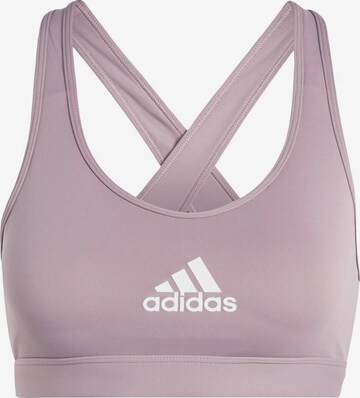 ADIDAS SPORTSWEAR Bustier Sport-BH 'PowerReact' in Lila: predná strana