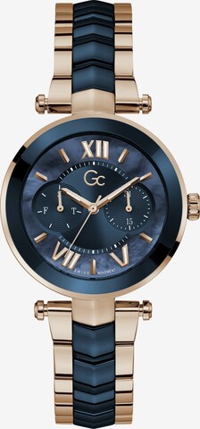 Orologio analogico di Gc in blu: frontale