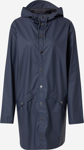 Manteau mi-saison RAINS en bleu : devant