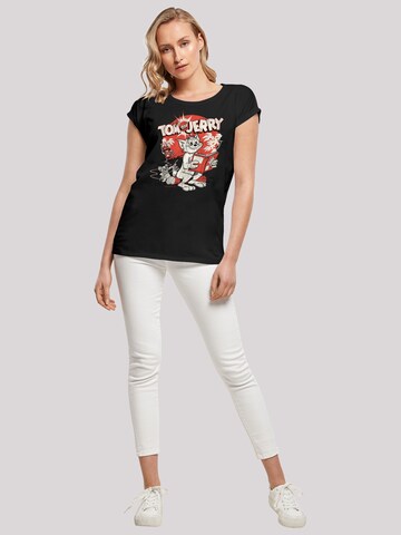 F4NT4STIC Shirt 'Tom and Jerry TV Serie Rocket Prank' in Black