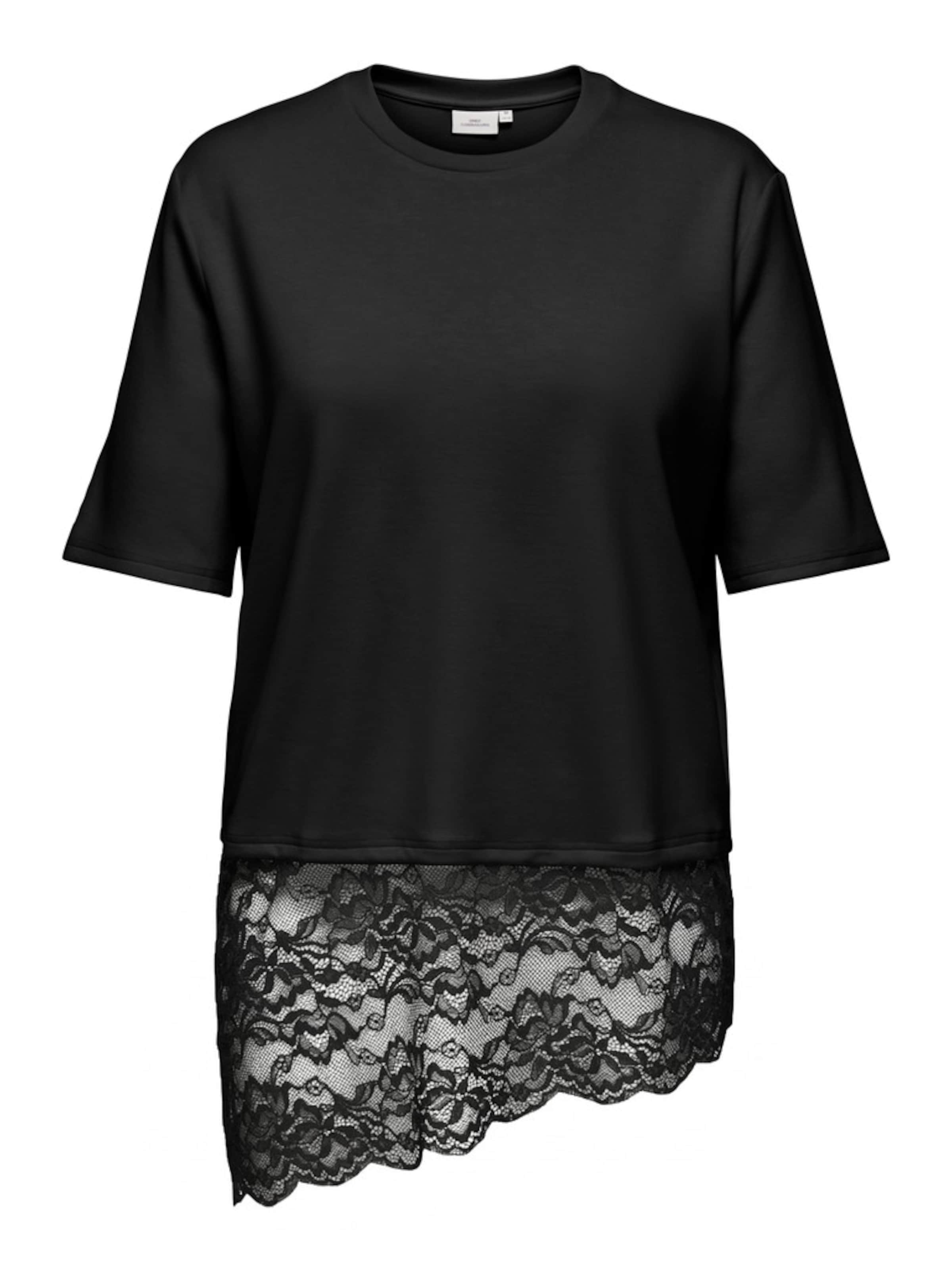 ONLY Carmakoma - Camiseta 'CARLISE' en negro: frente