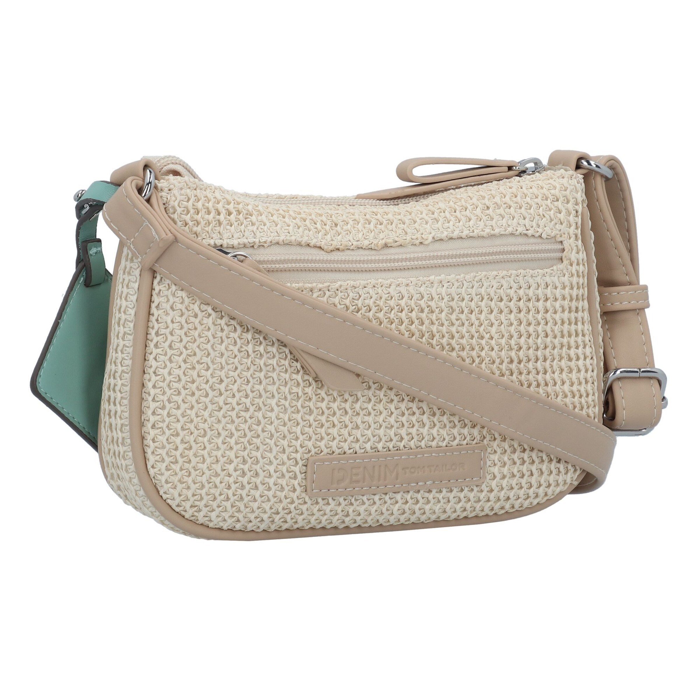 Sac à bandoulière 'Ivona' TOM TAILOR DENIM en beige : devant