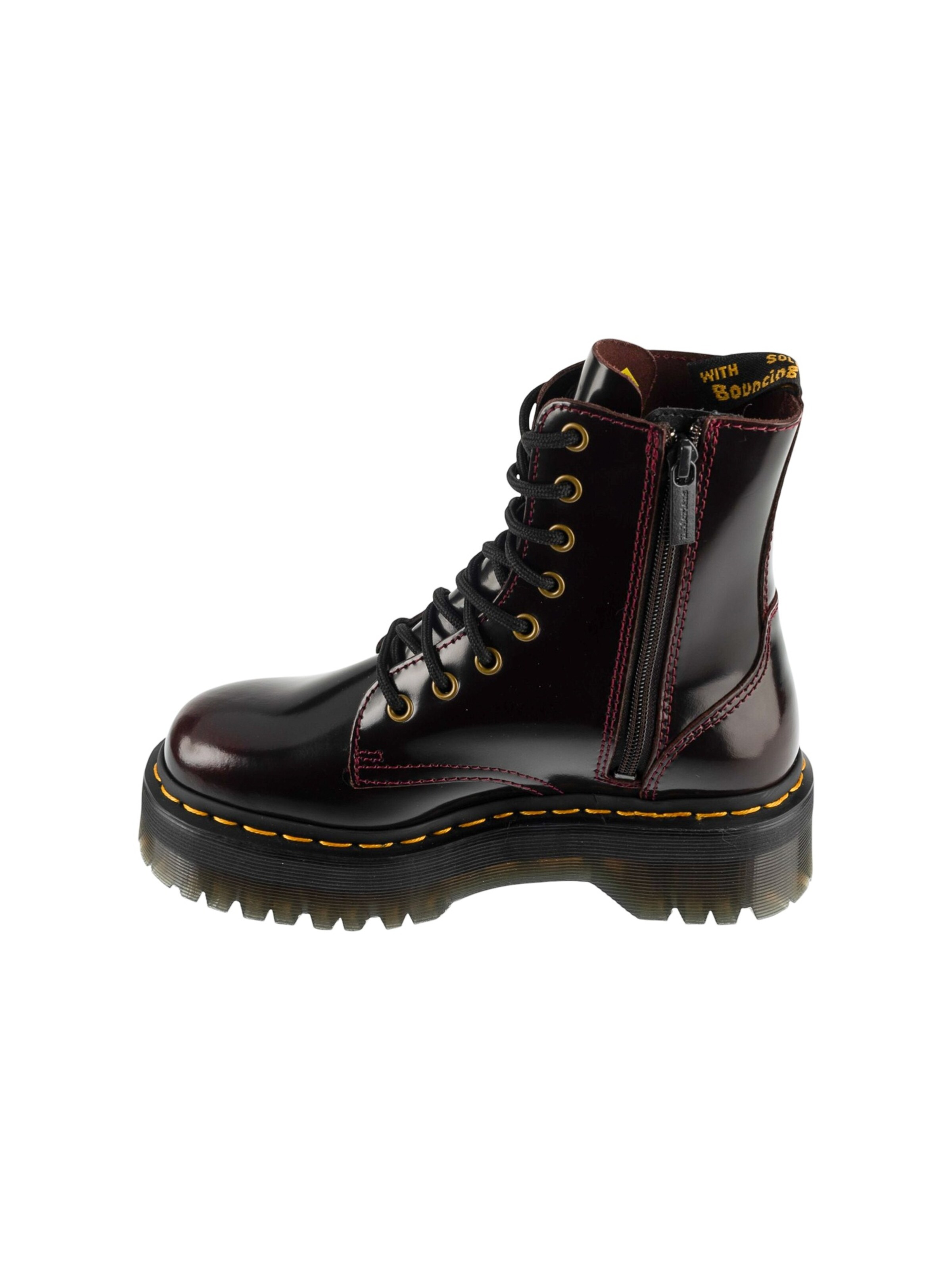 Dr. Martens Booties 'Jadon 8 Eye Boot' in Red