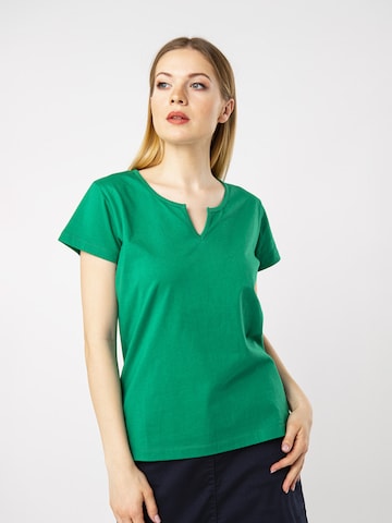 Maglietta '1OB011' di Quiosque in verde: frontale