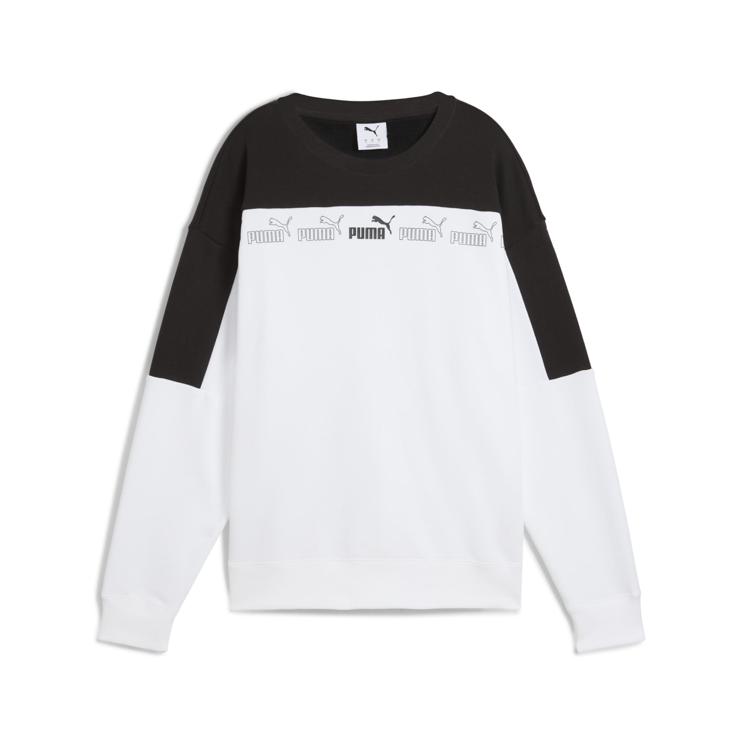 PUMA Sweatshirt 'Around The Block' in Weiß: Vorderseite