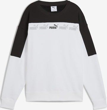 Sweat-shirt 'Around The Block' PUMA en blanc : devant