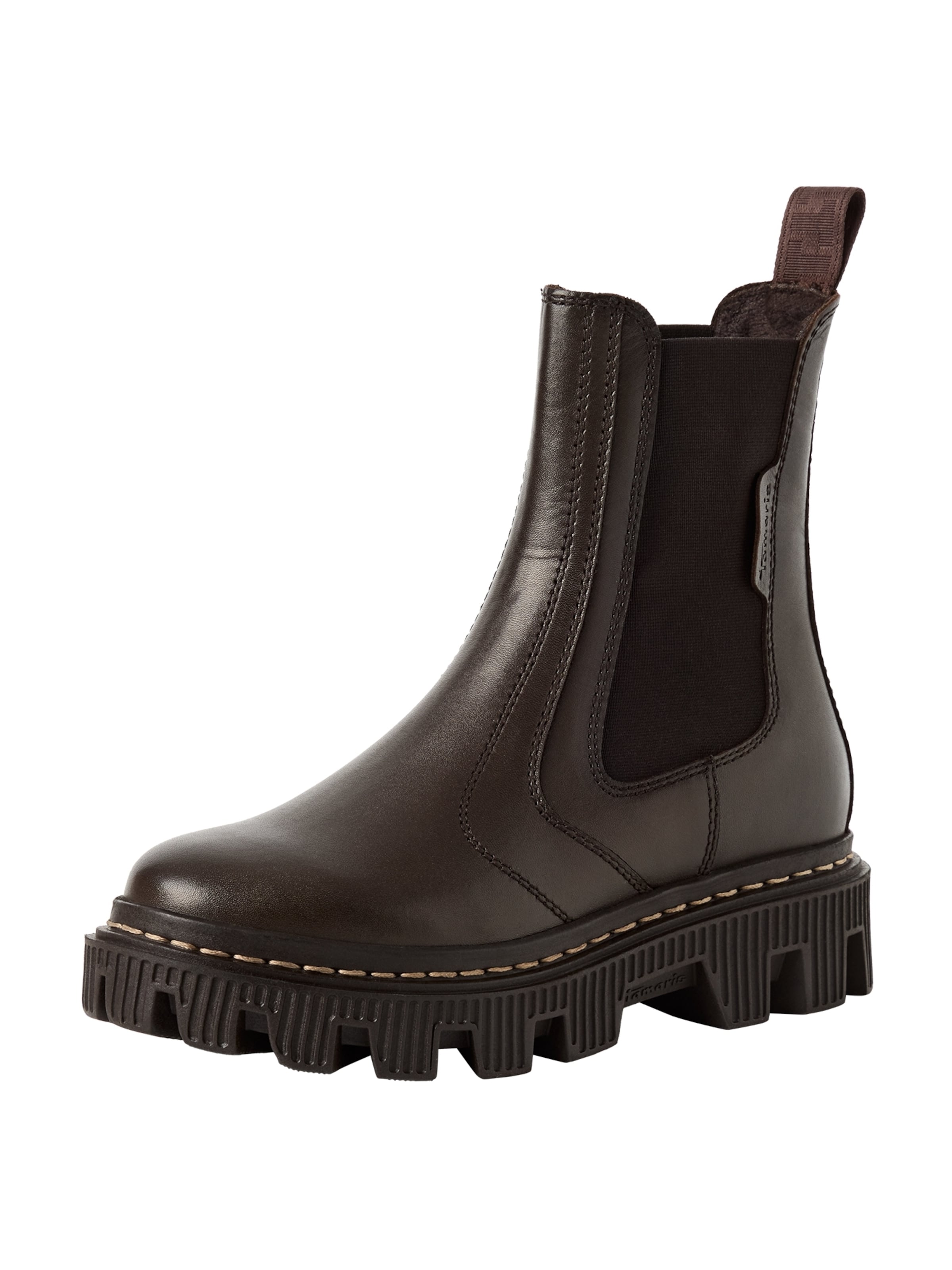 Tamaris Chelsea boots in Bruin: voorkant