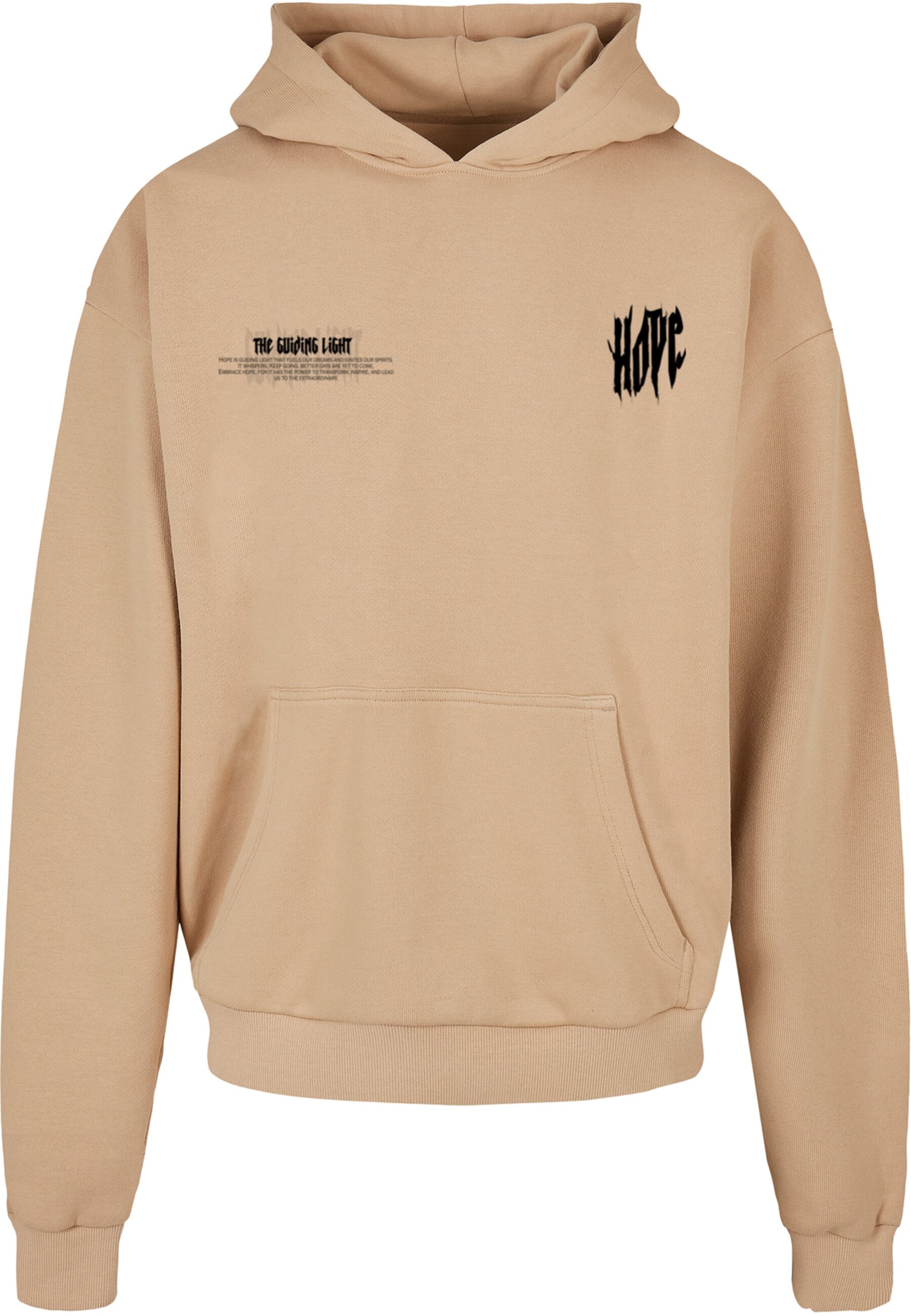 Merchcode Sweatshirt 'Hope Wings' in Beige: voorkant