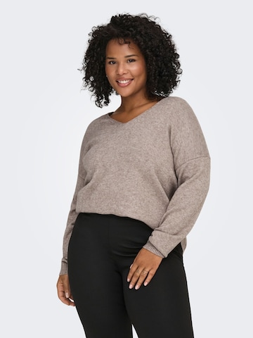 ONLY Carmakoma Sweater 'CARMargareta' in Grey: front
