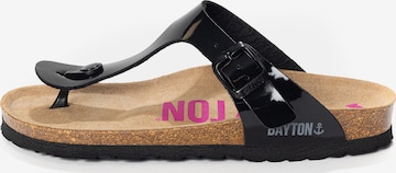 Infradito 'MERCURE' di Bayton in nero: frontale