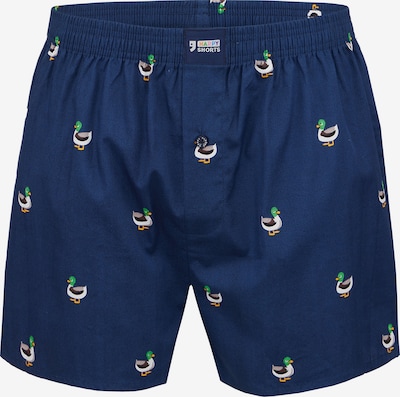 Happy Shorts Boxers ' Motives ' en bleu foncé, Vue avec produit