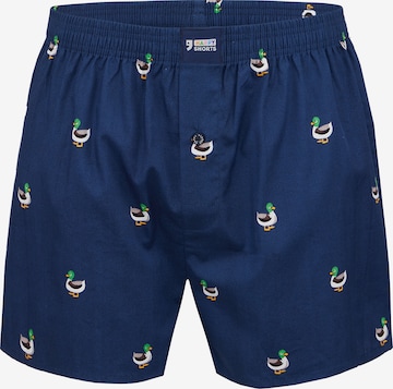 Boxers ' Motives ' Happy Shorts en bleu : devant