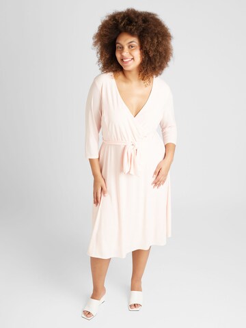 Lauren Ralph Lauren Plus Dress 'CARLYNA' in Pink