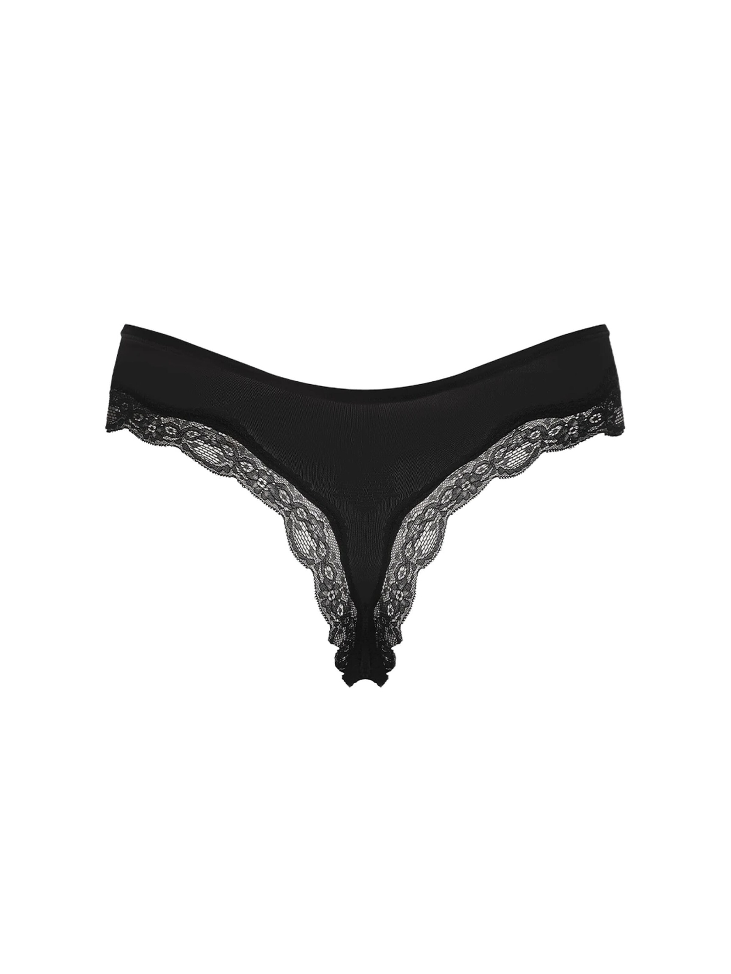 cfab - Tanga 'Lace Tanga' en negro