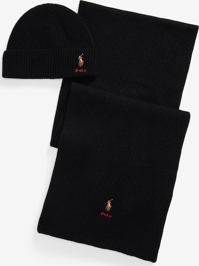 Polo Ralph Lauren Čepice - světle hnědá / červená / černá, Produkt