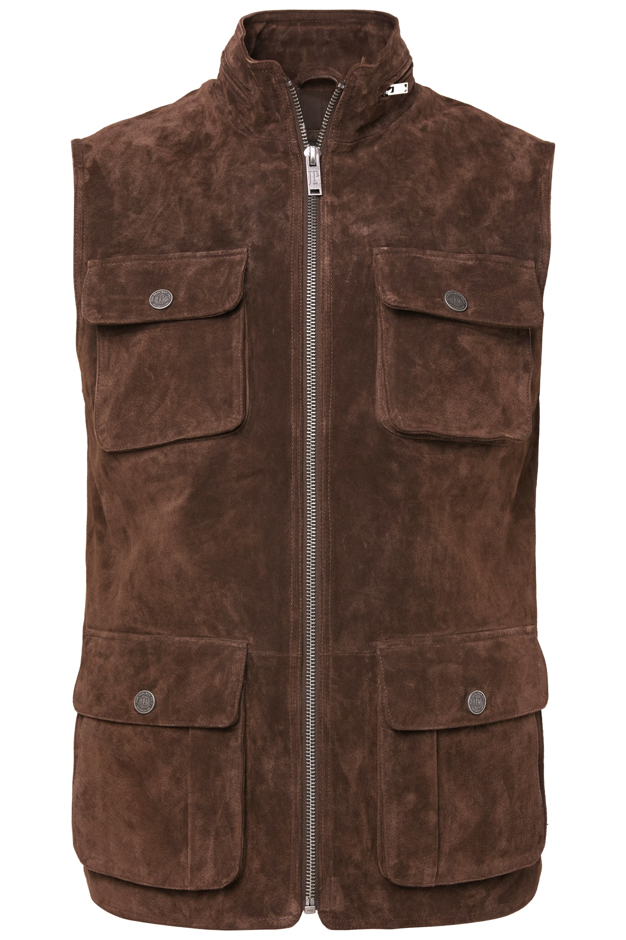 JP1880 Bodywarmer in Bruin: voorkant