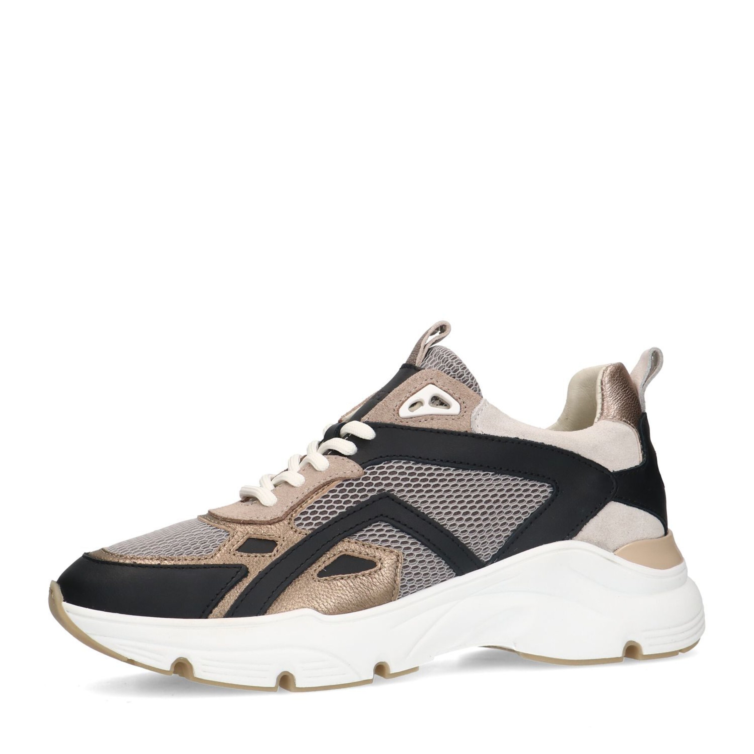 MANFIELD Sneaker 'Flache' in Schwarz: Vorderseite