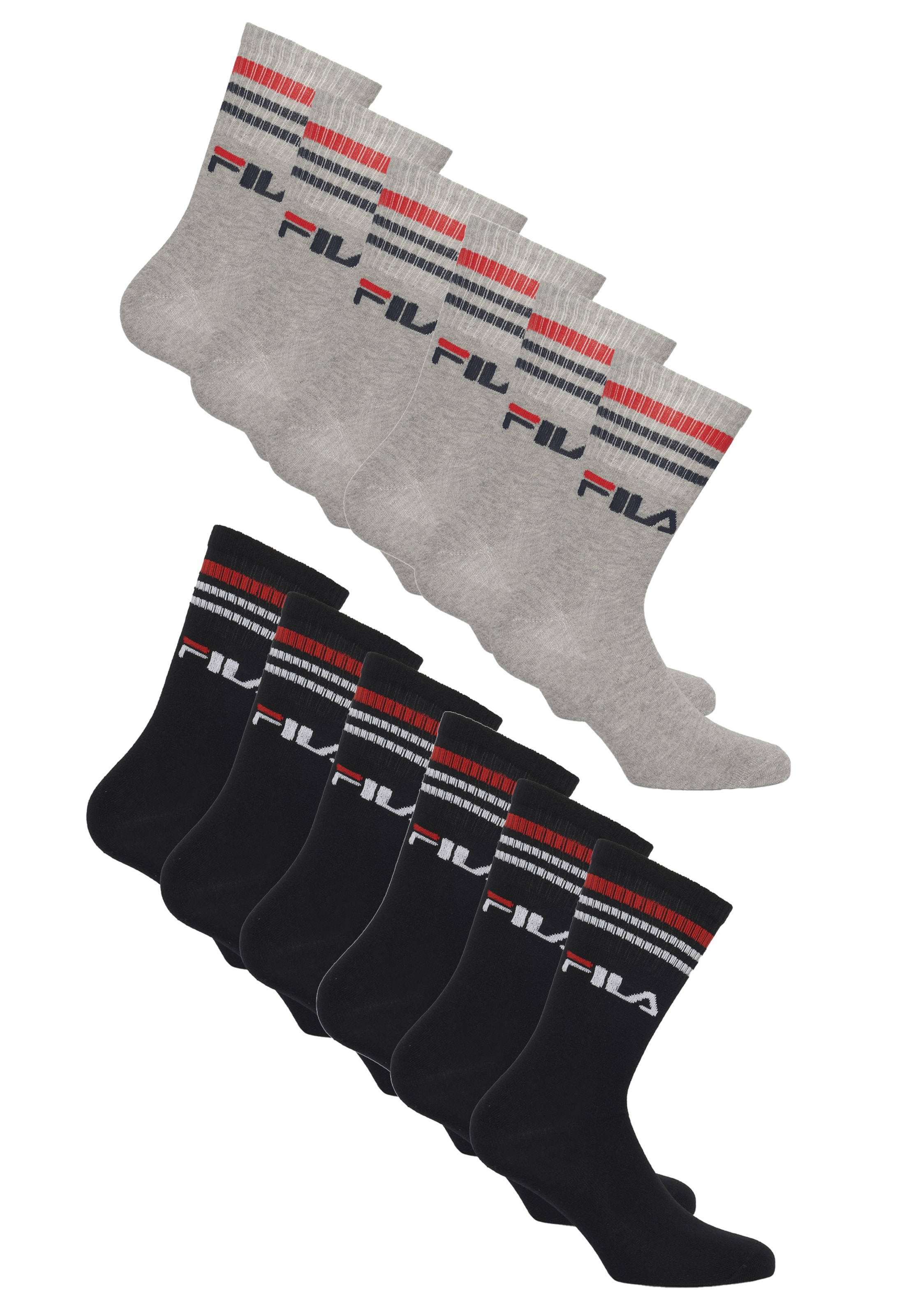 FILA Socks in Grey: front