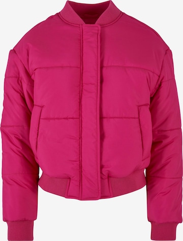 Veste mi-saison Urban Classics en rose : devant