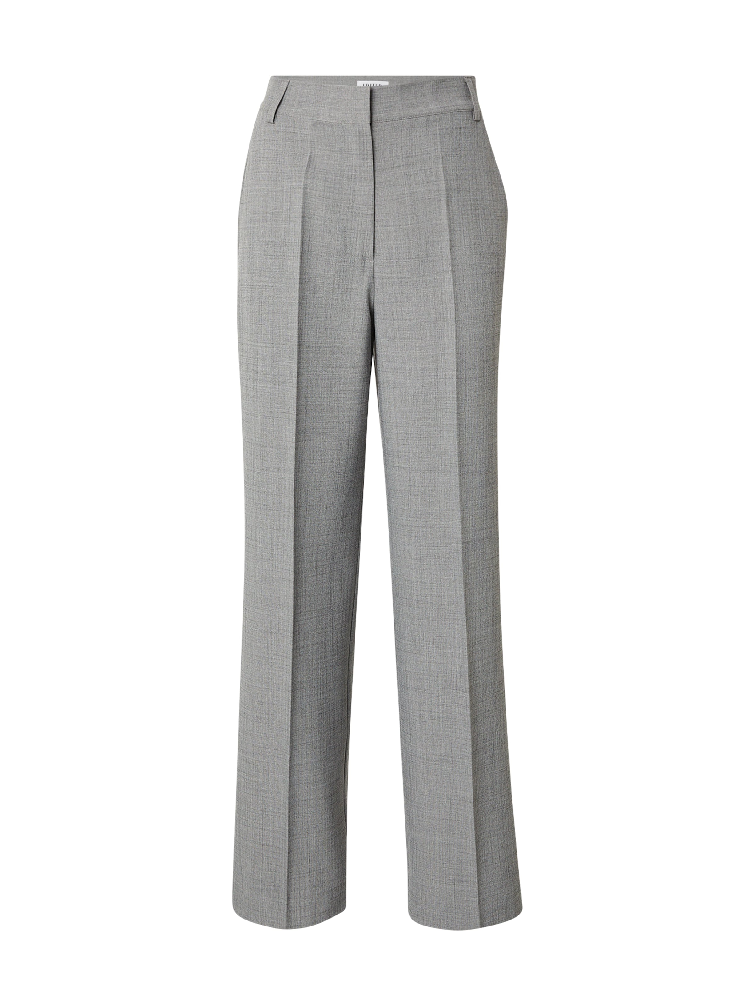 EDITED Regular Pleated Pants 'Lavea' in Grey: front