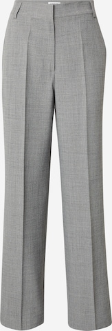 EDITED Regular Suorat housut 'Lavea' värissä harmaa: etupuoli