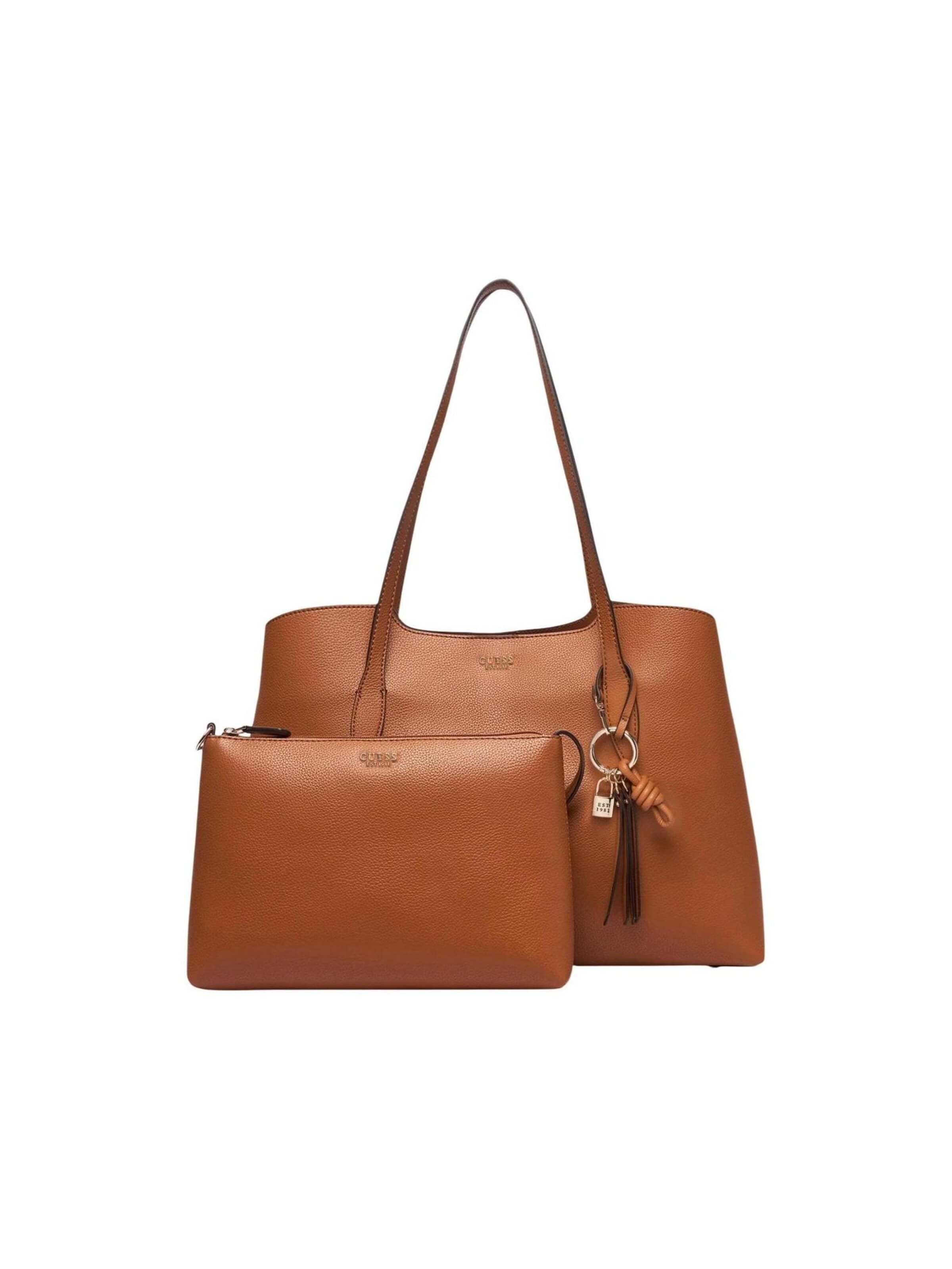 Borsa a spalla 'Melody' di GUESS in marrone: frontale