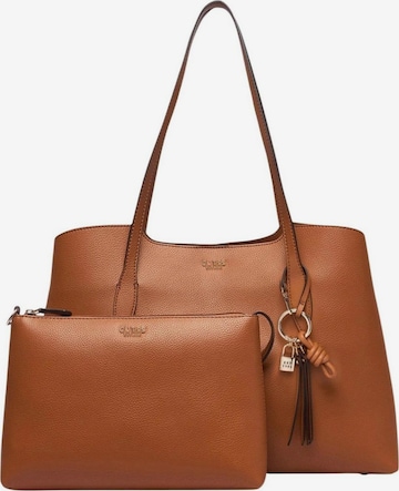 Borsa a spalla 'Melody' di GUESS in marrone: frontale