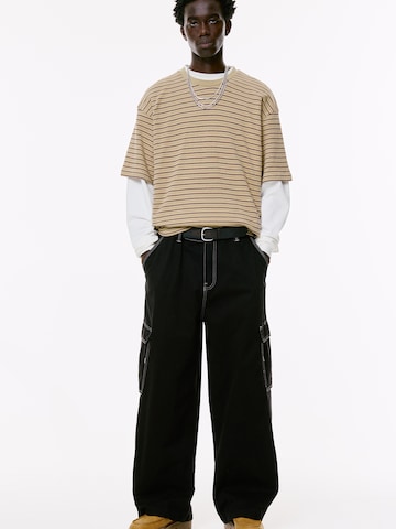 Pull&Bear Baggy Cargobroek in Zwart
