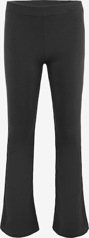 BLUE EFFECT Flared Pants in Black: front