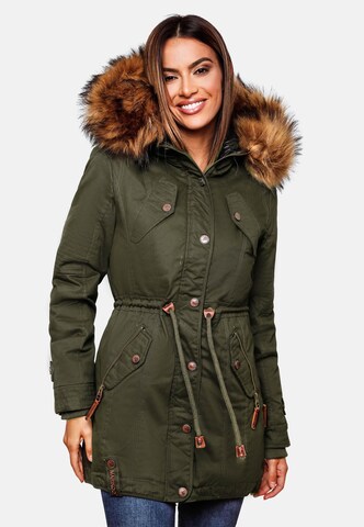 MARIKOO Winter Parka in Green: front