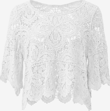Pull-over IZIA en blanc : devant