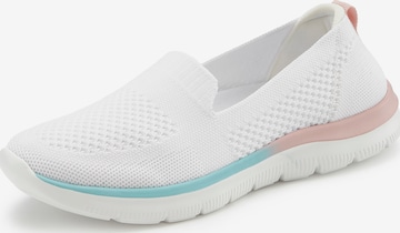 LASCANA - Sapatilhas slip-on em branco: frente