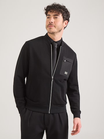 Karl Lagerfeld Tepláková bunda - Čierna: predná strana