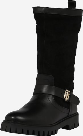 Bottes TOMMY HILFIGER en noir : devant