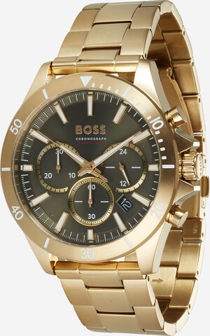 Orologio analogico di BOSS in oro: frontale