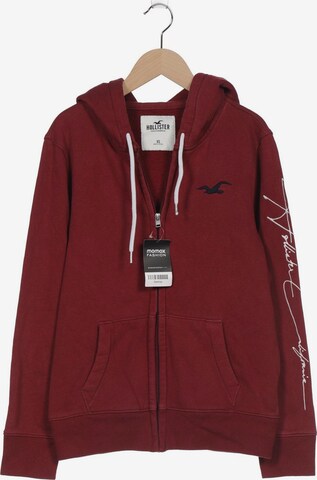 HOLLISTER Sweatshirt & Zip-Up Hoodie in XS in Red: front