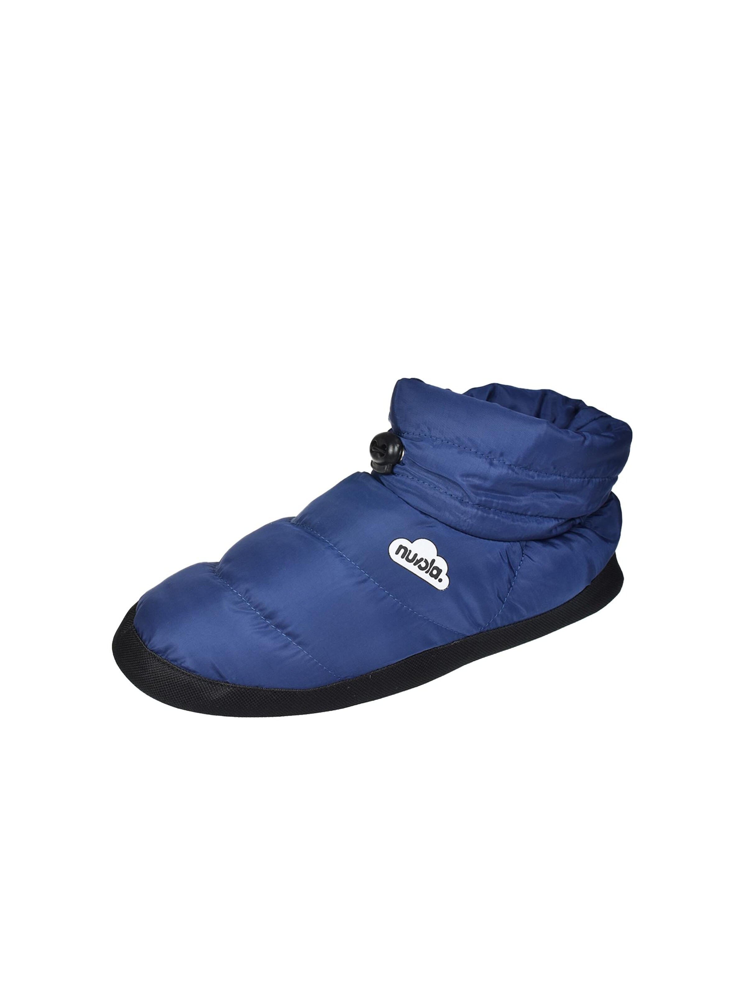 Nuvola. Slipper 'Boot Home' in Blue: front