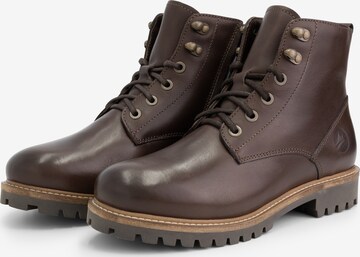 Travelin Lace-Up Boots 'Stalon ' in Brown