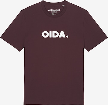 Watapparel Shirt 'Oida' in Rot: Vorderseite