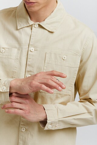 BLEND Regular fit Button Up Shirt in Beige