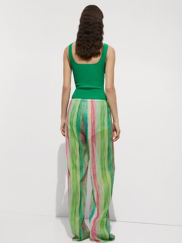 MANGO Top z naramnicami 'BERNAL' | zelena barva