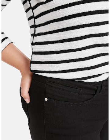 SAMOON Slimfit Spodnie 'Betty' w kolorze czarny