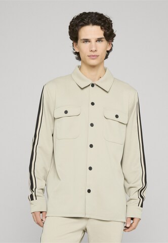 Coupe regular Chemise 'INNello' INDICODE JEANS en gris : devant