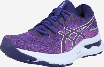 Chaussure de course 'Gel Nimbus 24' ASICS en violet : devant