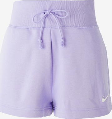 Nike Sportswear regular Bukser 'PHNX FLC' i lilla: forside